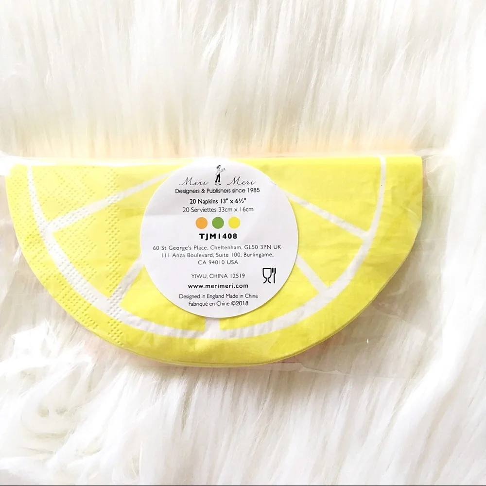 Meri Meri Citrus Napkins 20 pieces